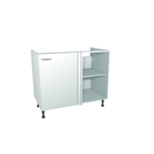 Wickes Miami Corner Base Unit White 1000mm