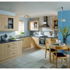 Wickes Daytona Cooker Hood Door Maple Effect 600x385mm