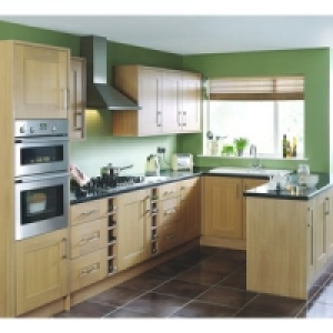 Wickes Tenby Cooker Hood Door Real Wood Oak Shaker 600x385mm