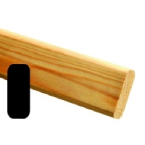Wickes Pine Stripwood Rounded 15 x 36 x 2400mm