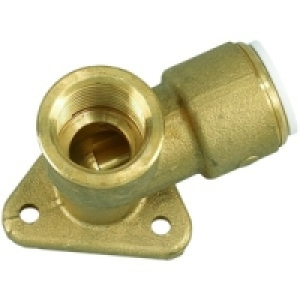 John Guest Speedfit Wallplate Elbow 15mm