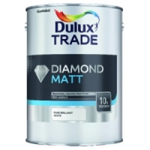 Dulux Trade Diamond Matt Emulsion Paint Pure Brilliant White