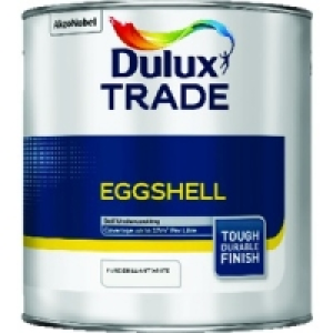 Dulux Trade Eggshell Paint Pure Brilliant White 2.5L £37.57