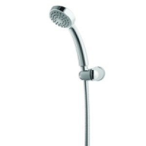 Wickes Shower Handset & Fixed Wall Bracket Kit Chrome