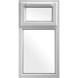 Wickes uPVC A Rated Casement Window White 1160x610mm Top Hun £118.99