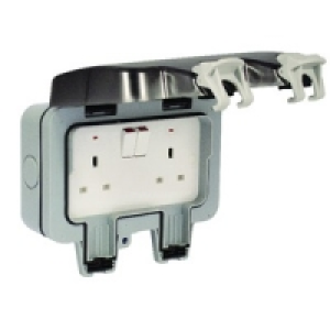 Masterplug IP66 13A Switched Socket 2 Gang WP22 £29.99