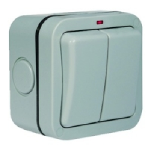 Masterplug IP66 20A Switch 2 Gang 2 Way WP42 £10.99