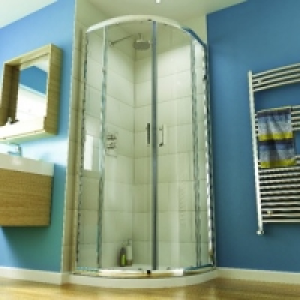 Wickes Quadrant Semi Frameless Enclosure Chrome 800mm