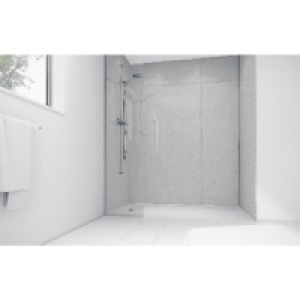 Wickes White Sparkle Gloss Laminate 900x900mm 3 sided Shower £609.00