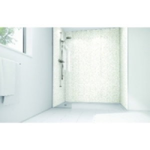Wickes White Lilly Laminate 1700x900mm 2 sided Shower Panel  &pound;583.00