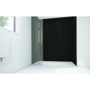 Wickes Black Lilly Laminate 1700x900mm 3 sided Shower Panel  &pound;771.00