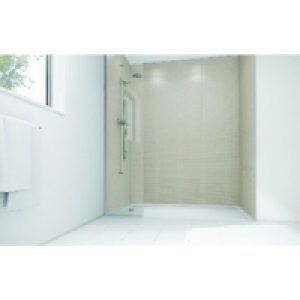 Wickes Cream Cotton Gloss Laminate 1700x900mm 3 sided Shower £771.00