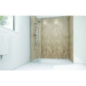 Wickes Brushed Nickel Laminate 1700x900mm 3 sided Shower Pan £771.00