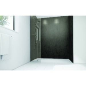 Wickes Obsidian Gloss Laminate 1700x900mm 3 sided Shower Pan &pound;771.00