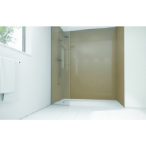 Wickes High Gloss Beige Laminate 1700x900mm 3 sided Shower P &pound;771.00