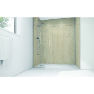 Wickes Travertine Matt Laminate 1700x900mm 3 sided Shower Pa £771.00