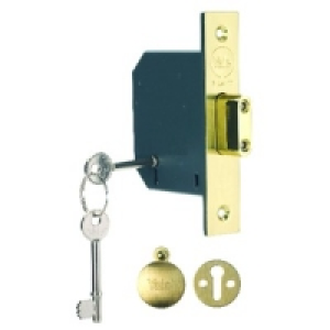Yale P-M552-PB-65 5 Lever Deadlock 2.5in Brass &pound;18.99
