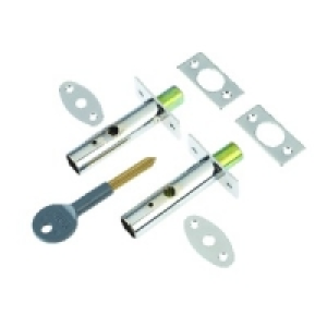 Yale P-2PM444-CH-2 Door Security Bolts Chrome 2 Pack &pound;14.99