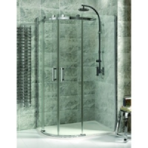 Wickes Offset Quadrant Frameless Roller Enclosure Chrome 120 £687.00