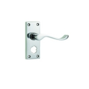 Wickes Monaco Victorian Scroll Privacy Handle Chrome Finish &pound;10.39