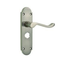 Wickes Cuba Victorian Shaped Privacy Handle Satin Nickel Fin &pound;7.19