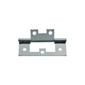 Wickes Flush Hinge Chrome Plated 63mm 2 Pack £2.49