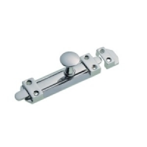 Wickes Heavy Duty Flat Bolt Chrome Finish 100mm £8.99