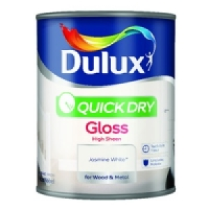 Dulux Quick Dry Gloss Jasmine White 750ml £11.99