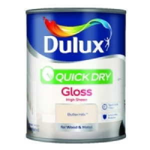 Dulux Quick Dry Gloss Buttermilk 750ml £11.99