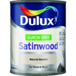 Dulux Quick Dry Satinwood Natural Hessian 750ml £11.99