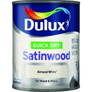 Dulux Quick Dry Satinwood Almond White 750ml £11.99