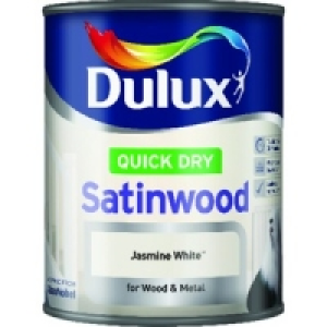 Dulux Quick Dry Satinwood Jasmine White 750ml £11.99