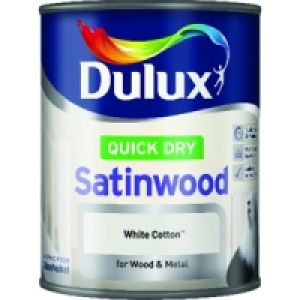 Dulux Quick Dry Satinwood White Cotton 750ml £11.99