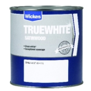 Wickes Truewhite Satinwood Brilliant White 1L