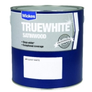 Wickes  Wickes Truewhite Satinwood Brilliant White 2.5L