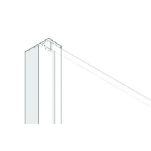 Aqualux Universal Bath/Shower Screen Angled Side Seal 2000mm