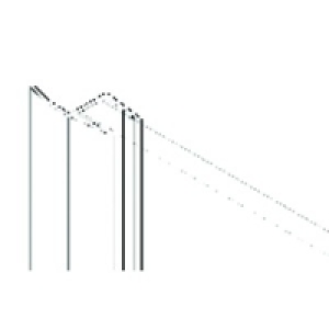 Aqualux Universal Bath/Shower Screen Side Seal 2000mm