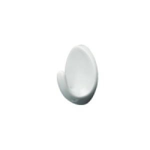 Wickes Large Adhesive Hooks White 4 Pack
