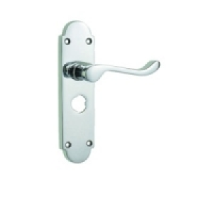 Wickes Vancouver Victorian Shaped Privacy Handle Chrome Fini £12.79