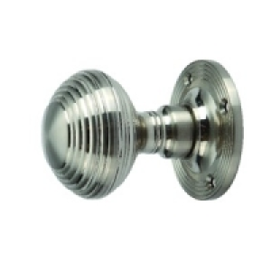 Wickes Ringed Mortice Knob Satin Nickel Finish £10.39