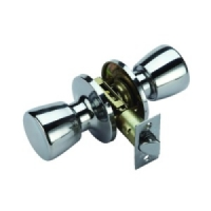 Wickes Passage Knob Set Chrome Finish