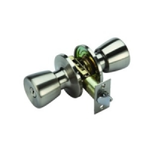 Wickes Entrance Knob Set Satin Nickel Finish