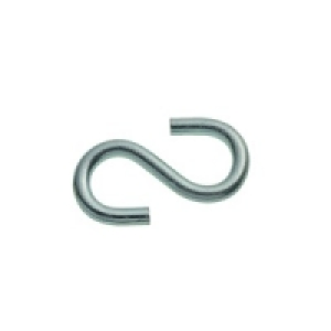 Wickes Bright Zinc Plated S Hook 50mm Pack 4 £2.69