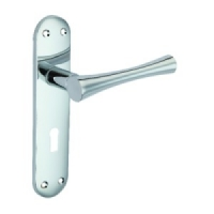 Wickes Bella Lock Handle Polished Chrome Finish