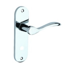 Wickes Elda Bathroom Handle Polished Chrome Finish