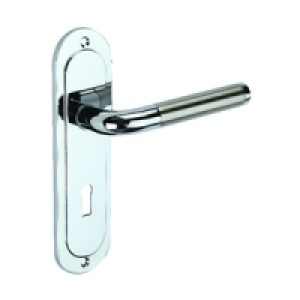 Wickes Vittore Lock Handle Polished Chrome & Matt Finish