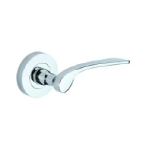Wickes Ciro Round Rose Handle Set Polished Chrome Finish 3 P £20.79