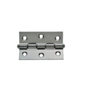 Wickes Double Steel Washered Butt Hinge Polished Chrome 76mm