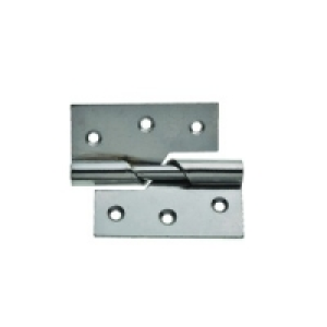 Wickes Rising Butt Hinge Left Hand 76mm Chrome Plated 2 Pack £6.49