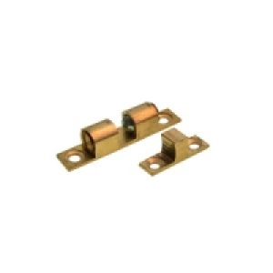 Wickes Double Ball Catch Brass 42mm 2 Pack &pound;2.49